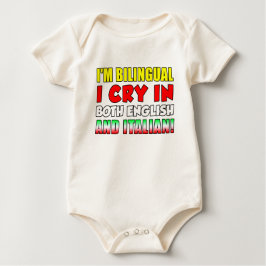 Tvåspråkig personskrik i italienare t-shirt
