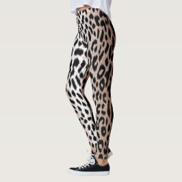 Tvåtonad Cheetah Leopard-utskrift Leggings