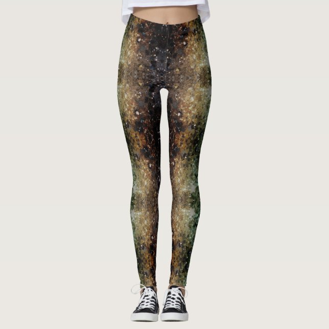 Tvåtonad fram- och baksida par av anpassad modern leggings (Framsida)