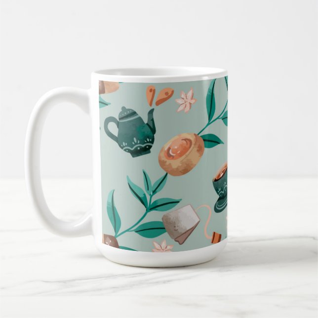 Tvåtonad kaffemugg design  (Vänster)