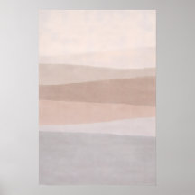 Tvåtonad Neutral Abstrakt Minimal Modern Horisont