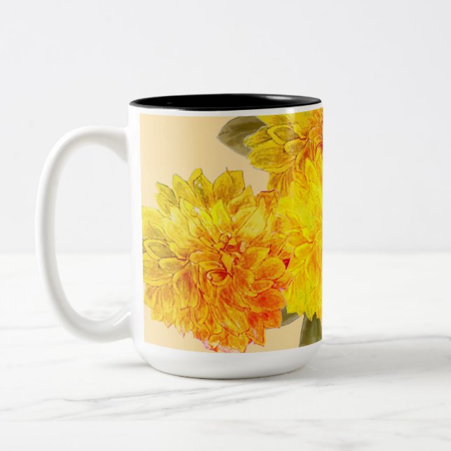 tvåtonat kaffe mugg (Vänster)