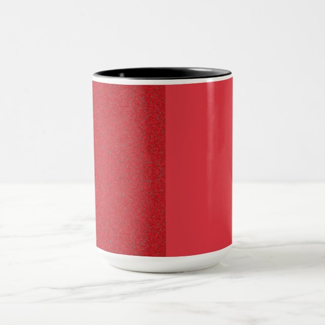 Tvåtongiga Tomato Red Noise Ceramic Mugg - Anpassa (Center)
