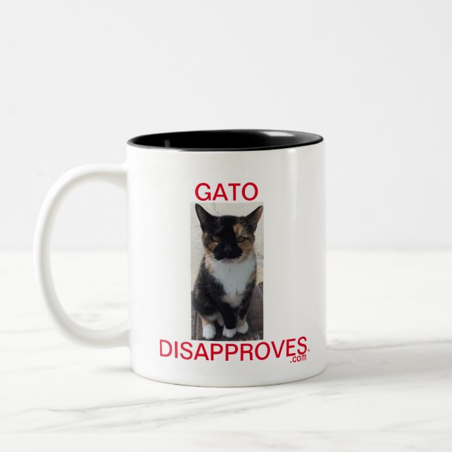 Tvåtonig Kopp, Gato ogillar, Gatos vaktning Två-Tonad Mugg (Vänster)