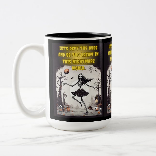 Tvåtonig Mugg, 15 oz Två-Tonad Mugg (Vänster)