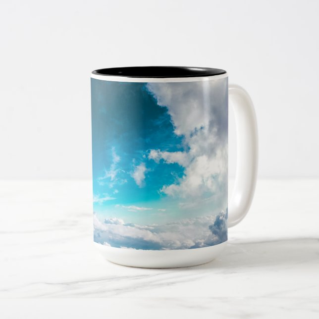 Tvåtonig Mugg, 15 oz Två-Tonad Mugg (Framsida höger)