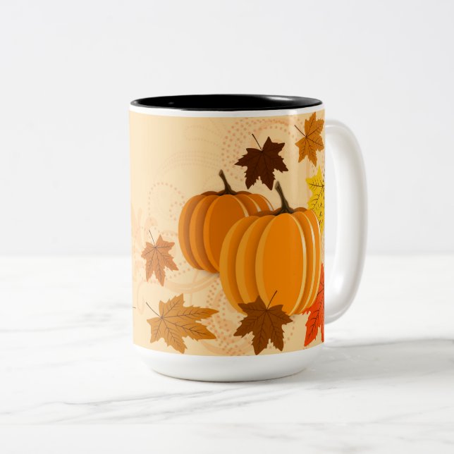 Tvåtonig Mugg, 15 oz Två-Tonad Mugg (Framsida höger)