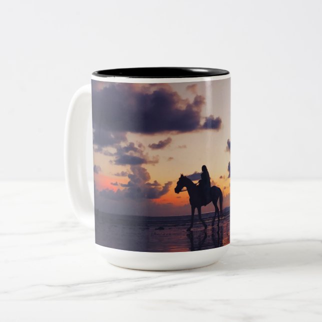 Tvåtonig Mugg, 15 oz Två-Tonad Mugg (Framsida vänster)