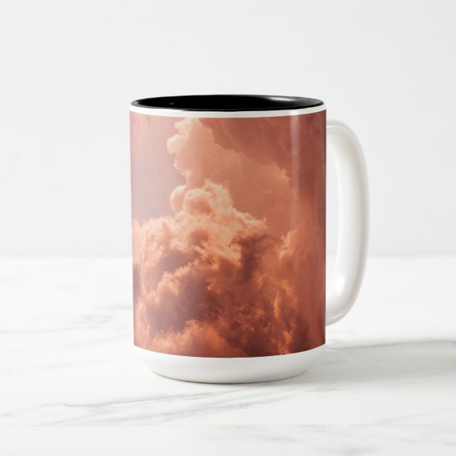 Tvåtonig Mugg, 15 oz Två-Tonad Mugg (Framsida höger)