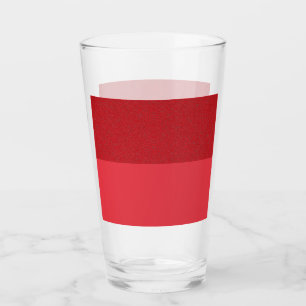 Tvåtonigt Tomato Red Pint Glass Kopp - Anpassade