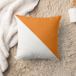 Tvåtons diagonalt orange kastkuddfodral kudde