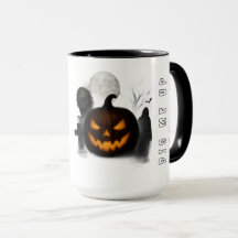 Tvåtons Halloween-mugg