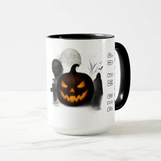 Tvåtons Halloween-mugg Mugg (Framsida höger)