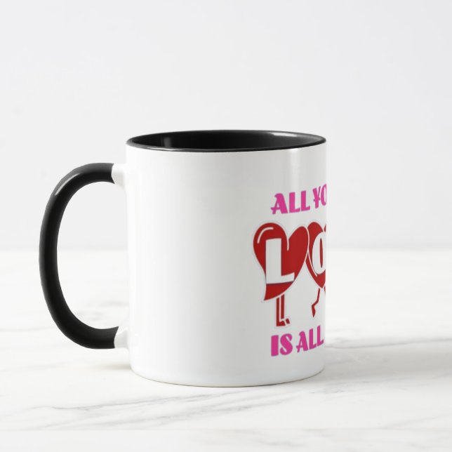 Tvåtons Kaffe Mugg "Infinite Heart Mantra" (Vänster)