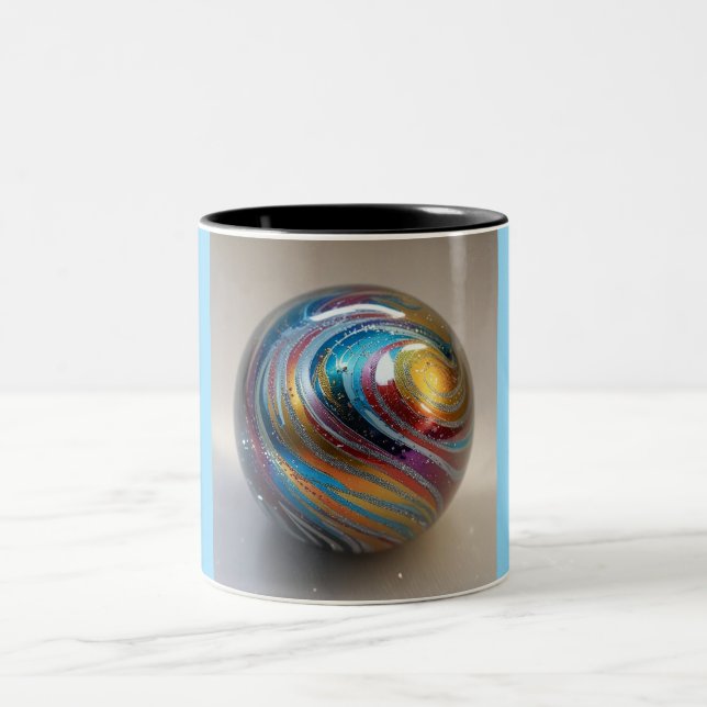 Tvåtons marmor, 11oz (Marble-20) Två-Tonad Mugg (Center)