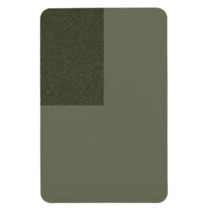 Tvåtons Mossgrön Magnet Med Texturerat Block