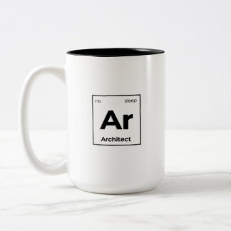 Tvåtons-mugg, 0,44 l med arkitekturdekal Två-Tonad mugg