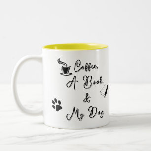 Tvåtons mugg 11 oz (gul)