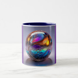 Tvåtons mugg, 11oz (Marble-11) Två-Tonad Mugg