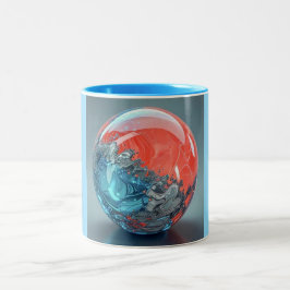 Tvåtons mugg, 11oz (Marble-14) Två-Tonad Mugg