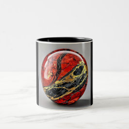 Tvåtons mugg, 11oz (Marble-7) Två-Tonad Mugg
