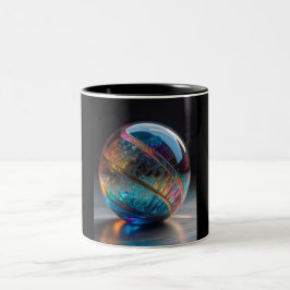Tvåtons mugg, 11oz (Marmor-9) Två-Tonad Mugg