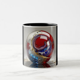 Tvåtons-mugg, 3,3 dl (Marmor-3) Två-Tonad Mugg