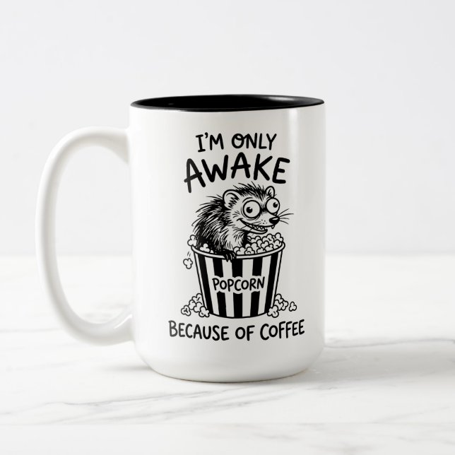 Tvåtons-mugg för kaffefanatiker Två-Tonad mugg (Vänster)