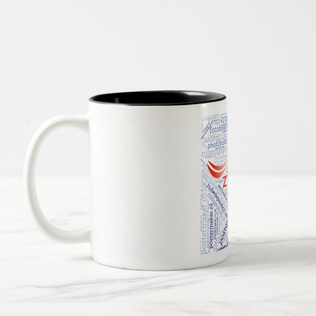 Tvåtons mugg (fyrkantig) (Vänster)
