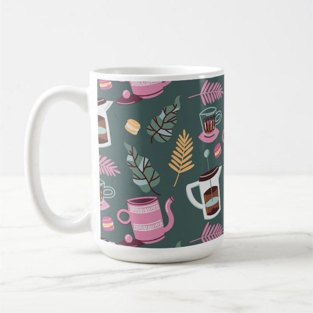 Tvåtons-mugg Kaffemugg (Vänster)