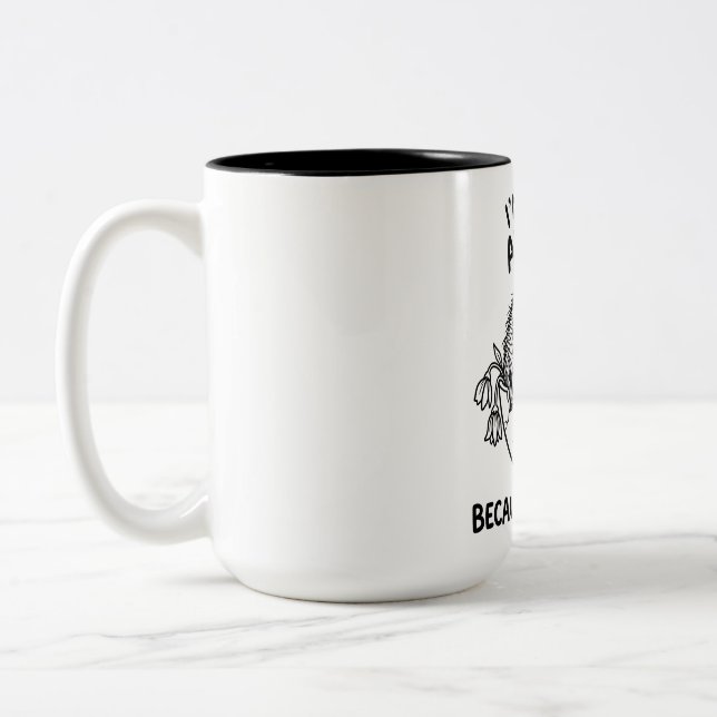 Tvåtons-mugg Rolig Vombat Kaffe-citat Två-Tonad Mugg (Vänster)