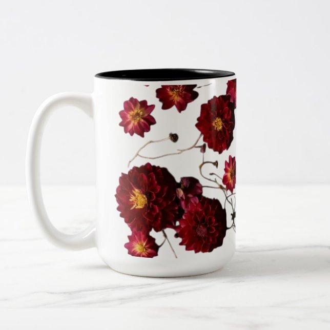 Tvåtonsexplosion Mugg 15 oz - Blommigtens explosio (Vänster)
