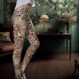 Tvåtonsfack Yoga Byxor-Orangen Morris Leggings