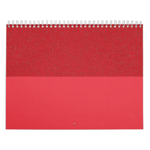 Tvåtonsfärgad kalender för Tomato Red Anpassningsb
