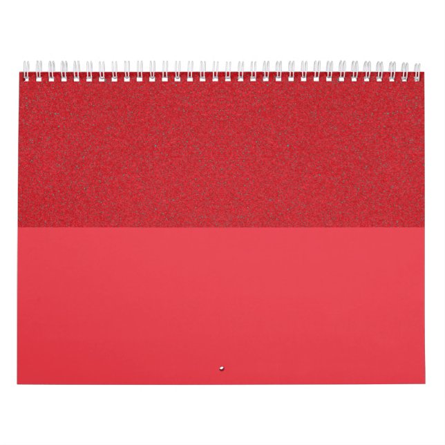 Tvåtonsfärgad kalender för Tomato Red Anpassningsb (Omslag)