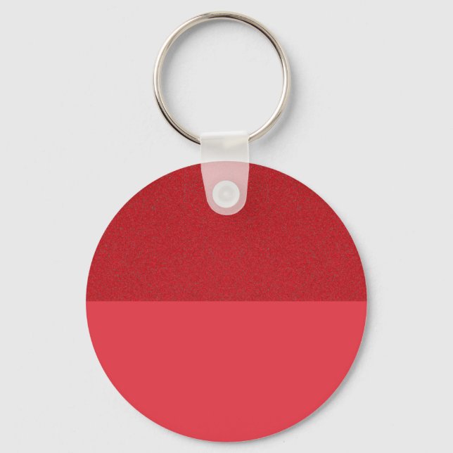 Tvåtonsfärgad Tomato Red Round Keychain - Anpassad Nyckelring (Framsida)