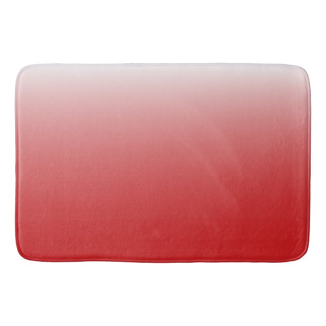 Tvåtonsgradient, ombre-fierröd badrumsmatta (Framsidan)