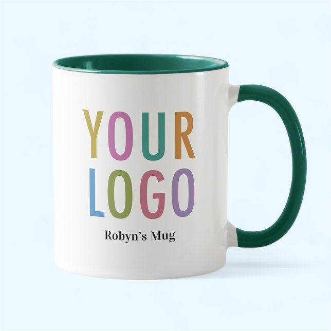 Tvåtonsgrön mugg Anpassad logotyp Anställd persona (MISOOK 11 oz Green Two Tone Mug with Logo)