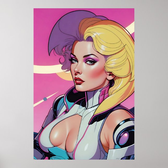 Tvåtonslarm på Rymdstyrelsen Ken Gage Poster (Framsidan)
