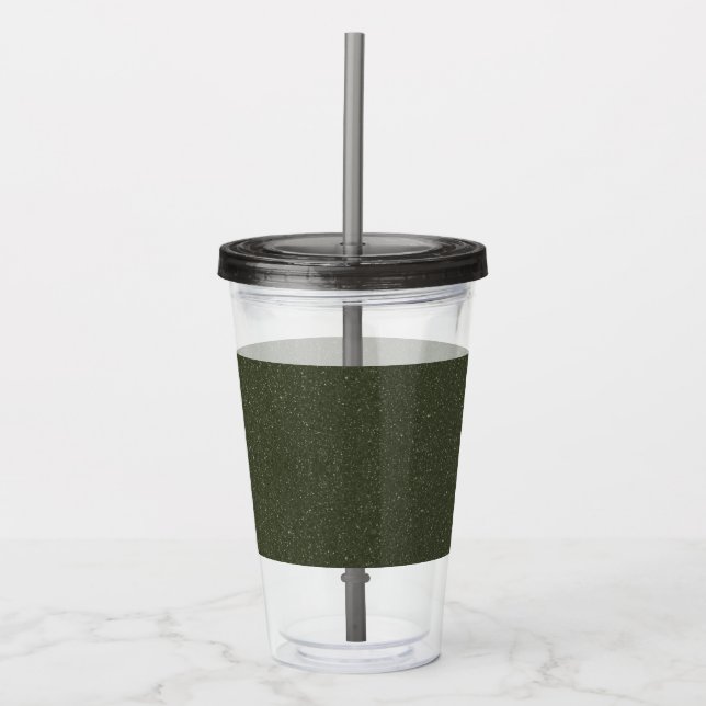 Tvåtonsliknande Grönt - Anpassade Take Away Mugg (Framsida)