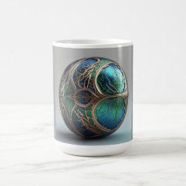 Tvåtonsmugg 11oz (Marble-5) Kaffemugg