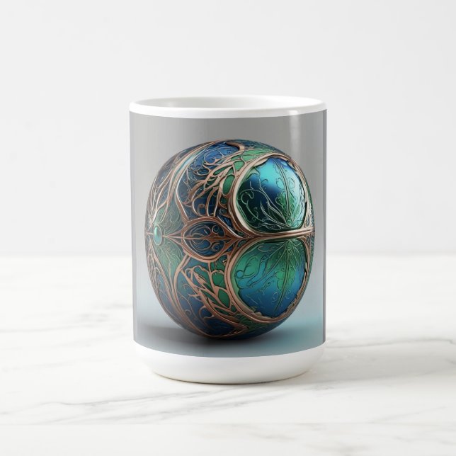 Tvåtonsmugg 11oz (Marble-5) Kaffemugg (Center)