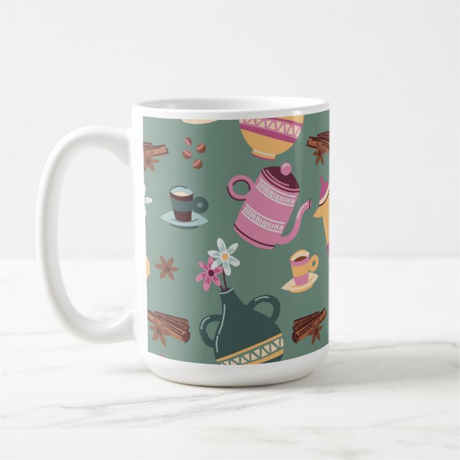 Tvåtonsmugg design  kaffemugg (Vänster)