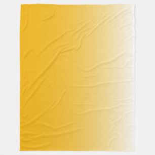 Tvåtonsövertoningsombre-gult Fleecefilt