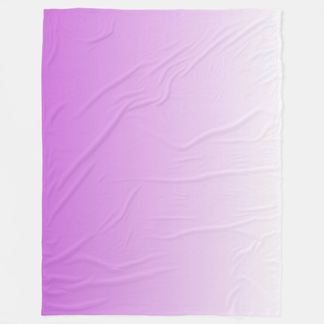 Tvåtonsövertoningsombre lilac-lila fleecefilt (Framsidan)