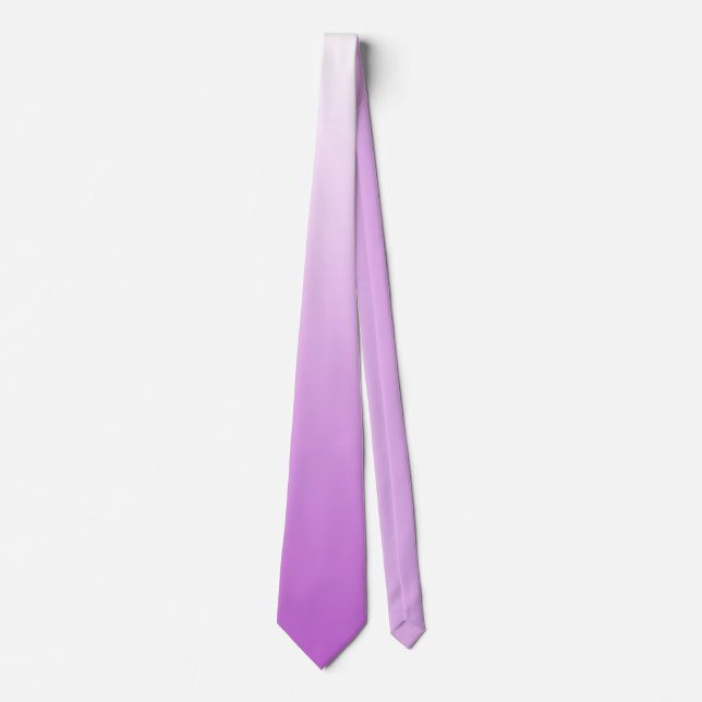 Tvåtonsövertoningsombre lilac-lila slips (Framsida)