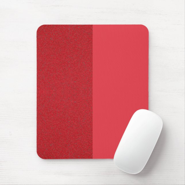 Tvåtonsskript Tomato Red Mousepad - Anpassa Musmatta (Med mus)