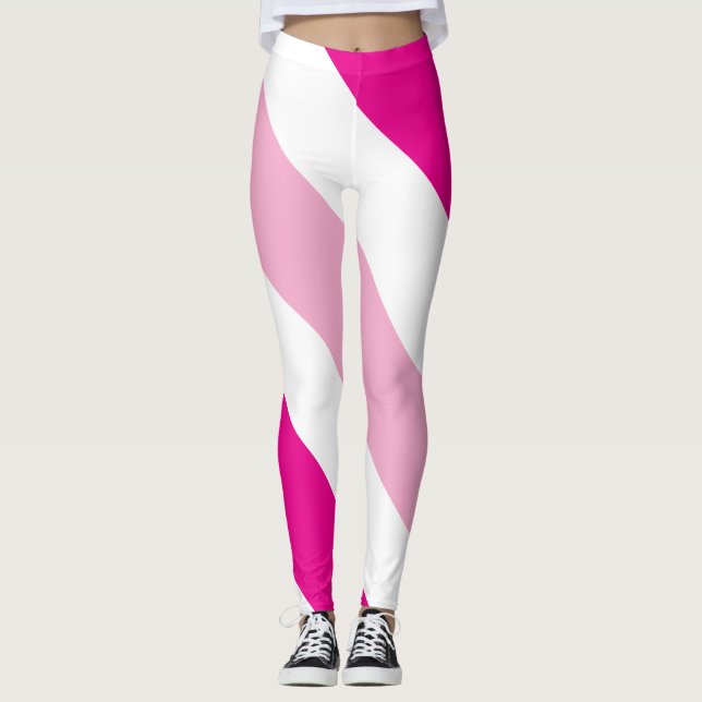 Tvåtonsstripe Leggings (Framsida)