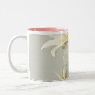 Tvåtonsvanilj Flower Mugg