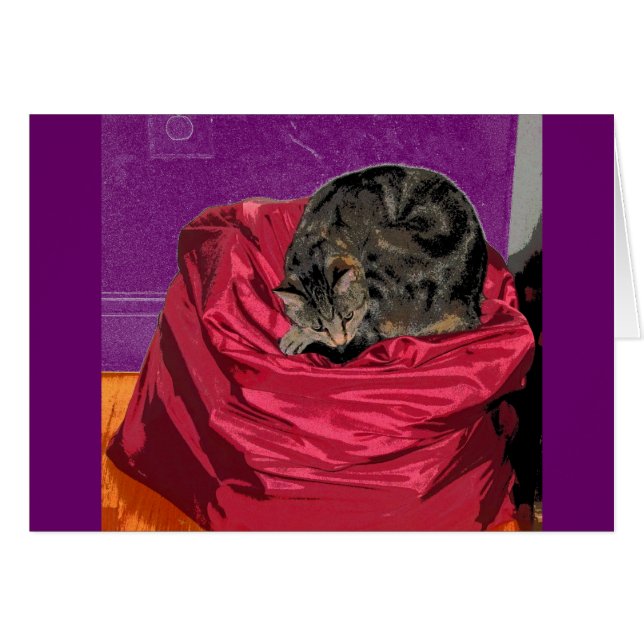 Tvätt Bag Indigo CB Hälsningskort (Framsidan Horizontal)